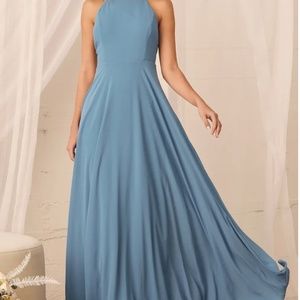 Lulu's Slate Blue formal dress